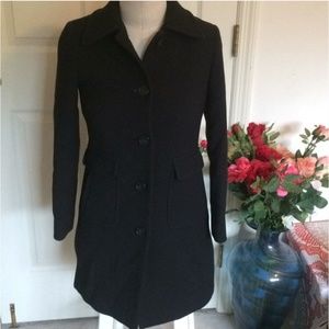 J. Crew Black peacoat size P0